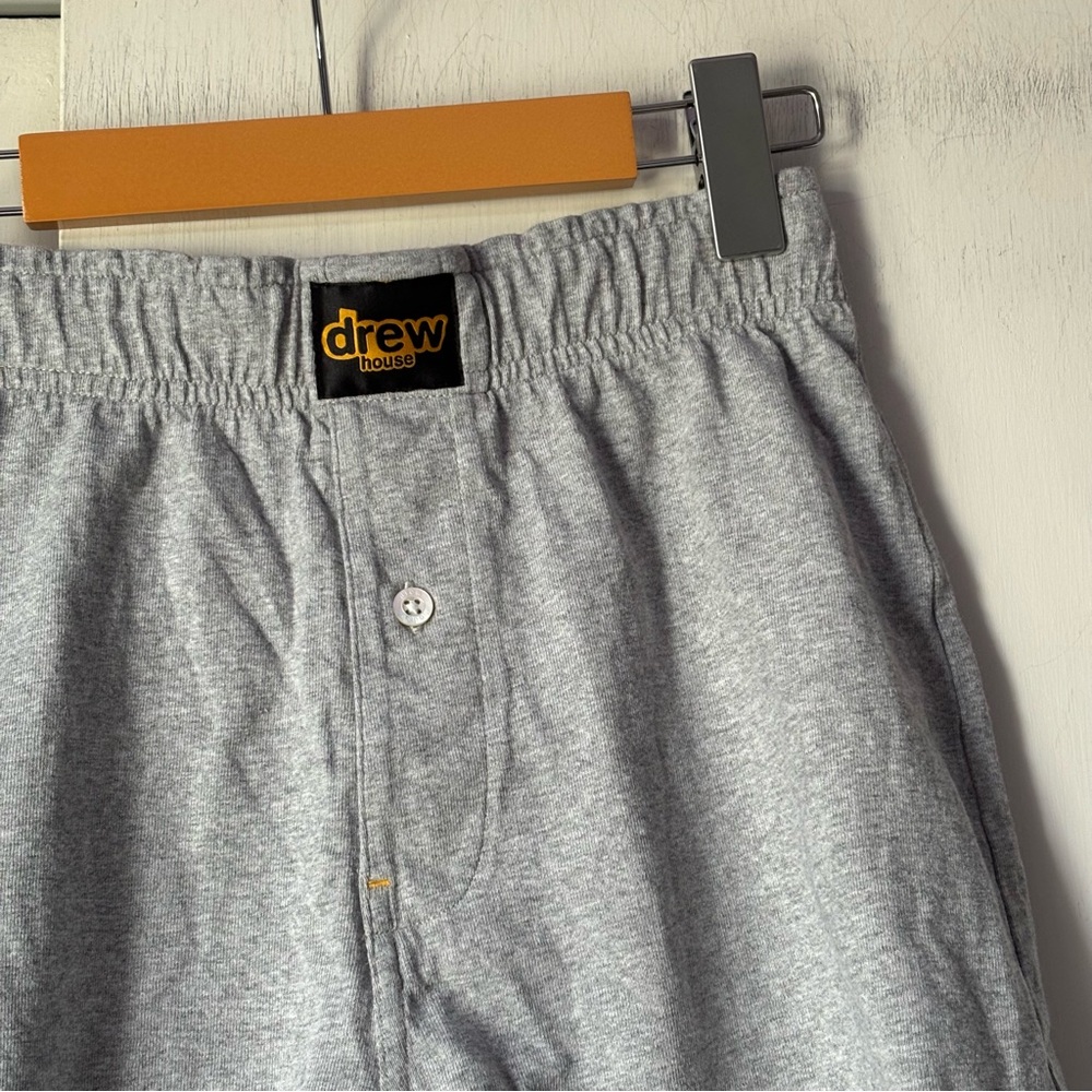 Drew House Basic Boxer Shorts in Heathered Grey - Picture 2 of 6